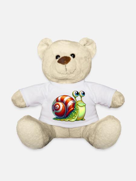 Schnecke - Teddy - Weiß