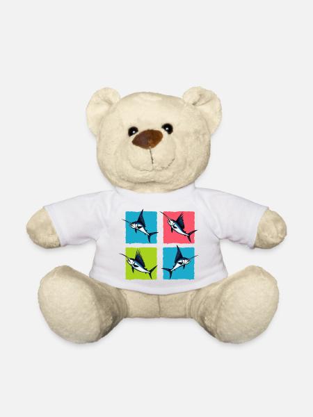 Schwertfisch - Teddy - Weiß