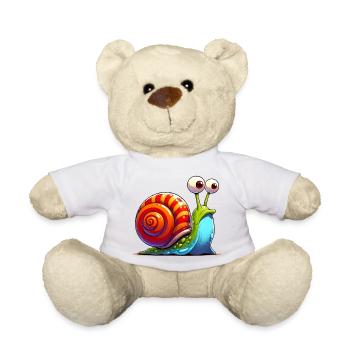 Schnecke - Teddy - Weiß - Vorne