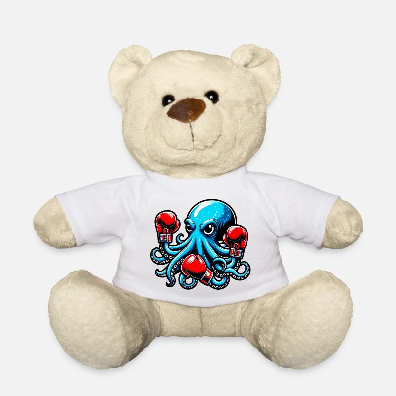 Krake - Teddy - Weiß