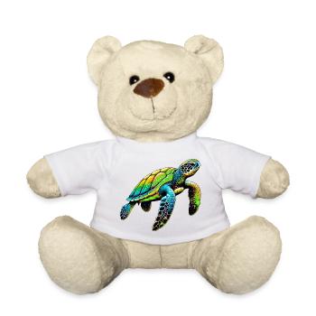 Turtle - Teddy Bear - white - Front