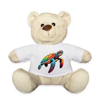 Turtle - Teddy Bear - white - Front
