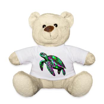 Turtle - Teddy Bear - white - Front