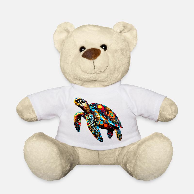 Schildkröte - Teddy - Weiß