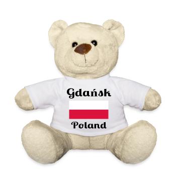Gdańsk, Poland - Stylish prints - Teddy Bear - white - Front