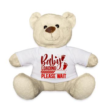 Bébé chargement babes femmes mère design nouveau-né - Nounours - blanc - Devant