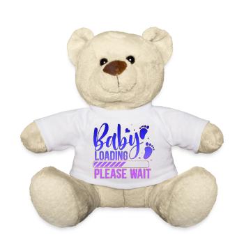 Bébé chargement babes femmes mère design nouveau-né - Nounours - blanc - Devant