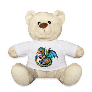 Dragon - Teddy Bear - white - Front