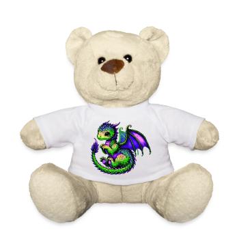 Dragon - Teddy Bear - white - Front