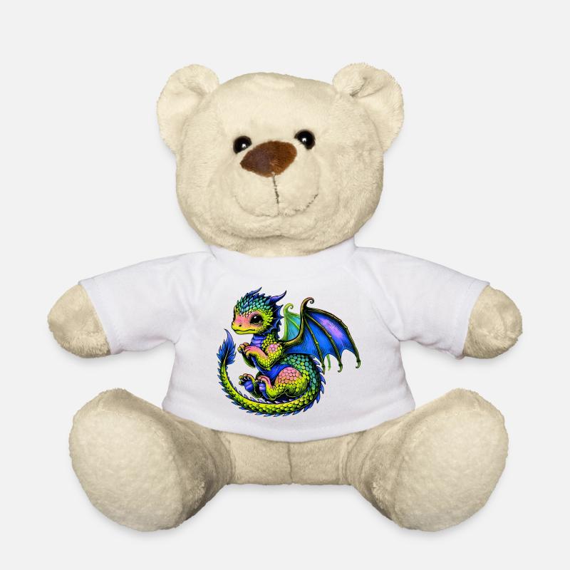 Drache - Teddy - Weiß