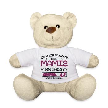 Ich werde 2026 wieder Oma sein - Teddy - Weiß - Vorne