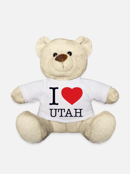 I LOVE UTAH - Teddy - Weiß