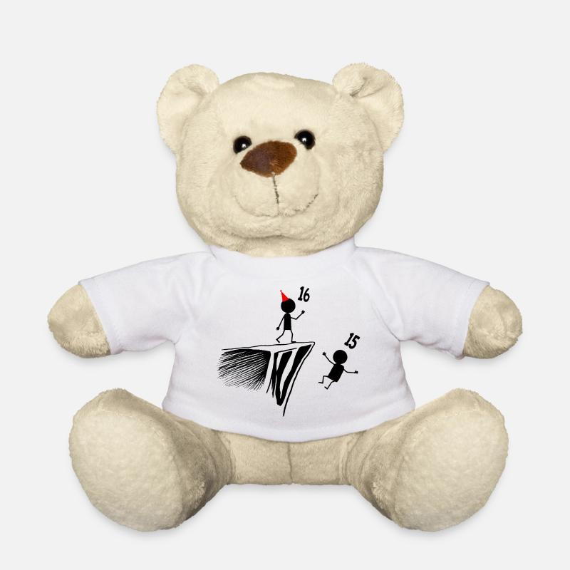16th Birthday, 16 Year Old Gift, 16 Year Old Humor, 16 Year Old - Teddy Bear - white