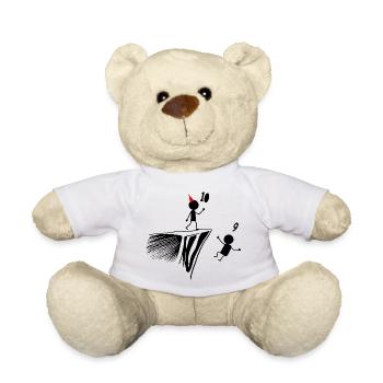 10e anniversaire, cadeau 10 ans, Humour 10 ans, 10 - Nounours - blanc - Devant