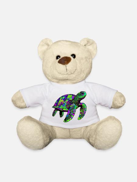Tortue marine - Nounours - blanc