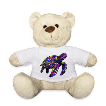 Tortue marine - Nounours - blanc - Devant