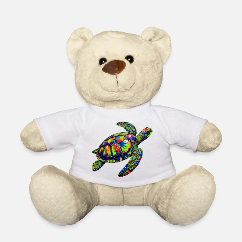 Tortue marine - Nounours - blanc