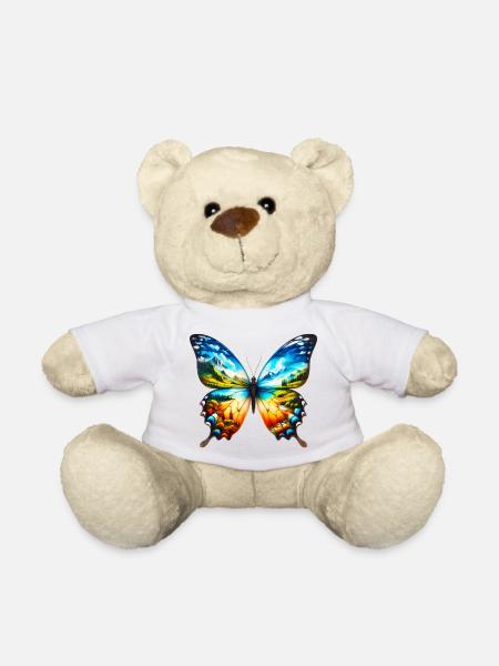 Schmetterling - Teddy - Weiß