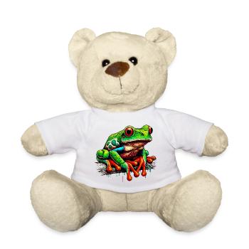 Frog - Teddy Bear - white - Front