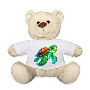 Turtle - Teddy Bear - white - Front