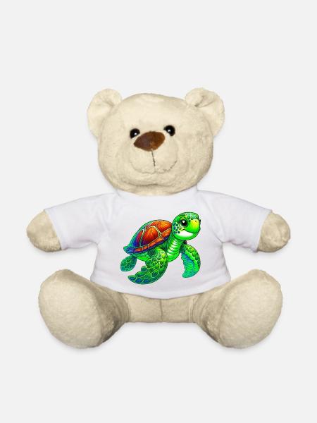 Schildkröte - Teddy - Weiß