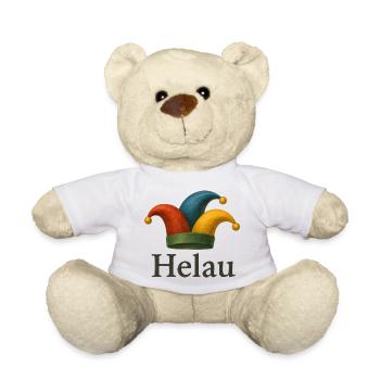 Helau Karneval Jester Hut - Teddy - Weiß - Vorne