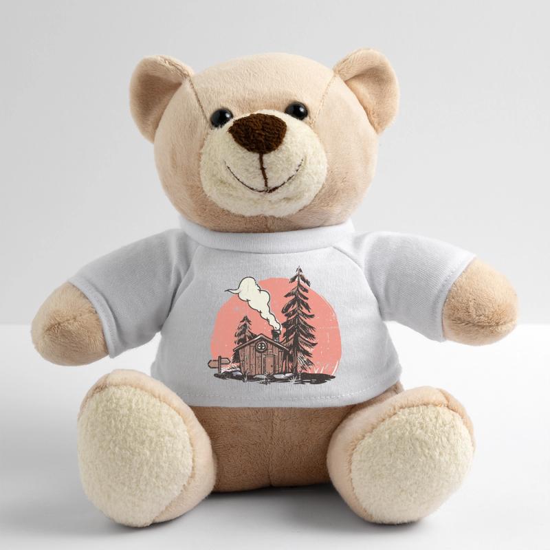 Illustration de cabane forestière confortable Nounours