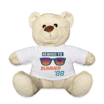 Rewind to Summer '89 - Teddy Bear - white - Front