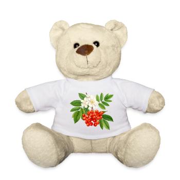 Rowan – motif floral à l’aquarelle - Nounours - blanc - Devant