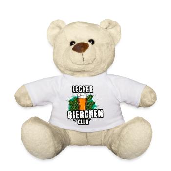 graffiti ,illustration ,lecker bierchen, club - Teddy - Weiß - Vorne