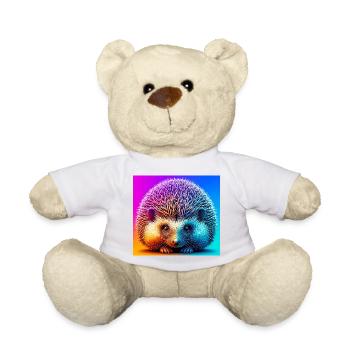 hedgehog - Teddy Bear - white - Front
