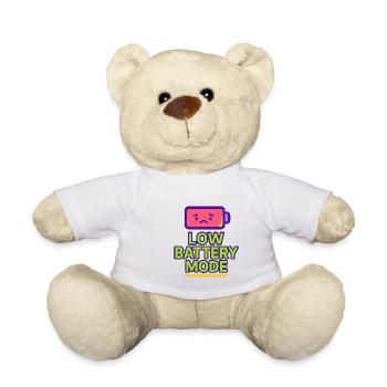 Low Battery Mode - Teddy Bear - white - Front