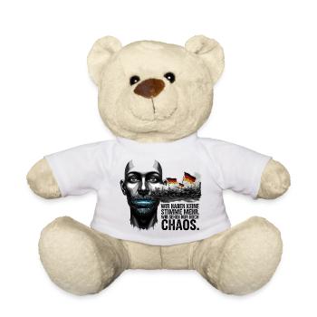 Wir sehen nur noch Chaos. - Teddy - Weiß - Vorne