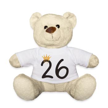26 - Teddy Bear - white - Front