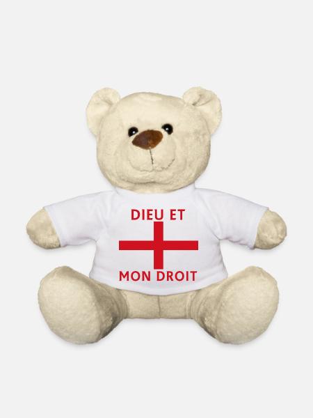 Voix croisée avec drapeau français - Nounours - blanc