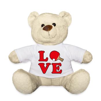 Tischtennis Liebe - Teddy - Weiß - Vorne