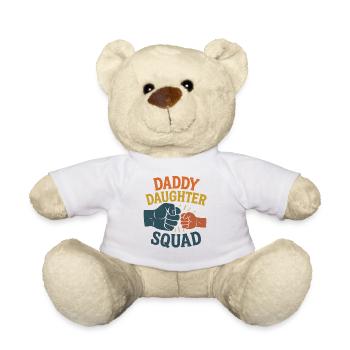 Daddy Daughter Squad Matching Father Daughter - Teddy Bear - white - Front