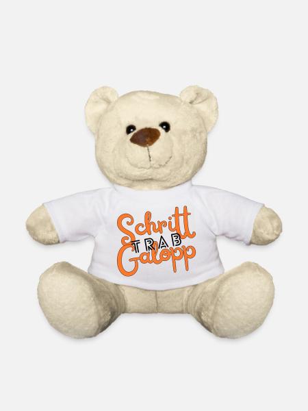 Schritt Trab Galopp - Teddy - Weiß