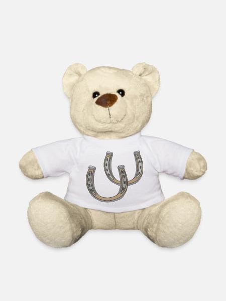 Traditionelle Hufeisen Illustration - Teddy - Weiß