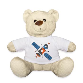 Futuristische Geometrische Satelliten - Teddy - Weiß - Vorne