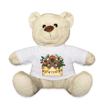 Lettre de Noël pour chat Animaux d'hiver Chats - Nounours - blanc - Devant