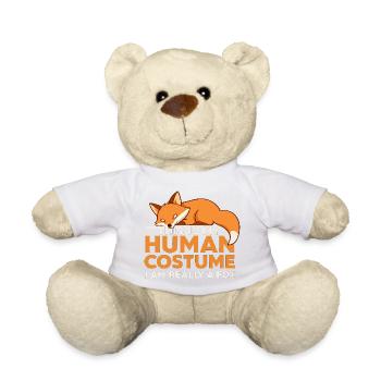 Fuchs Kostüm Humor T-Shirt - Teddy - Weiß - Vorne