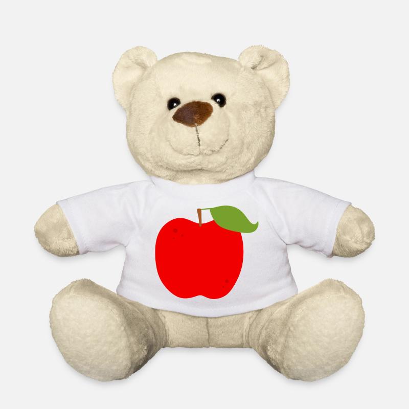 Lebendiger roter Apfel Illustration - Teddy - Weiß
