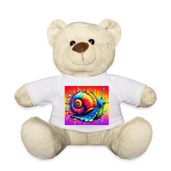 Schnecke - Teddy - Weiß - Vorne