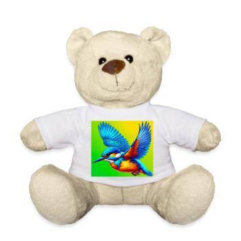 kingfisher - Teddy Bear - white - Front