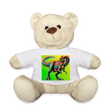 Dinosaurier - Teddy - Weiß - Vorne