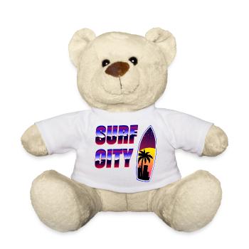 Surfer City Rétro - Nounours - blanc - Devant