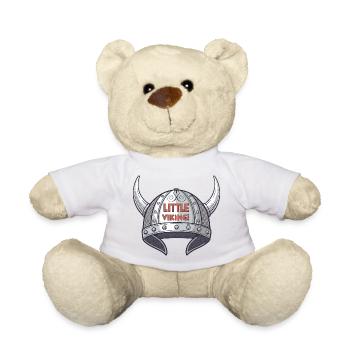 Little Viking Helmet - Teddy Bear - white - Front