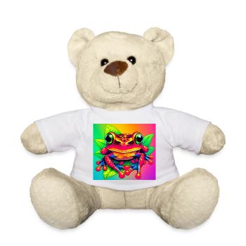 frog - Teddy Bear - white - Front