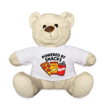 Powered by Snacks – Food Lover - Teddy - Weiß - Vorne